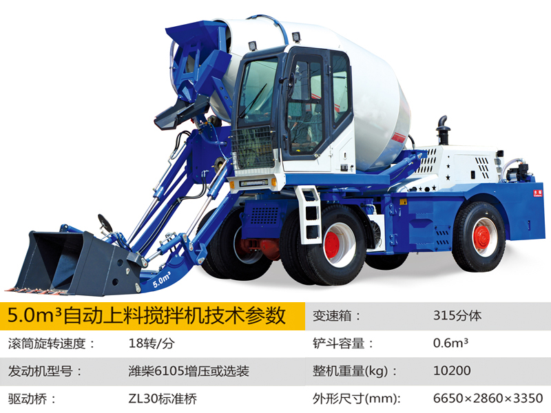 自動(dòng)上料攪拌車(chē)的放料操作
